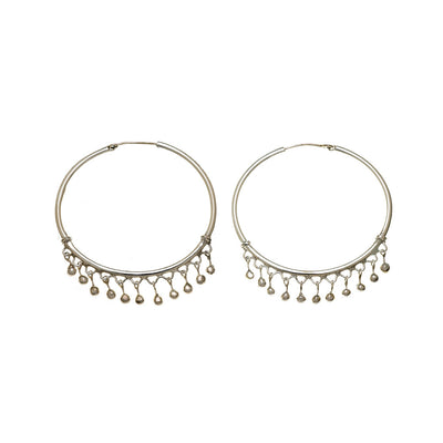 UNICEF Market | Unique Hoop Earrings in 22k Gold Vermeil from Bali -  Moonlit Garden